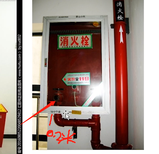 消火栓箱子里面的栓口距离地面的高度一般是多少