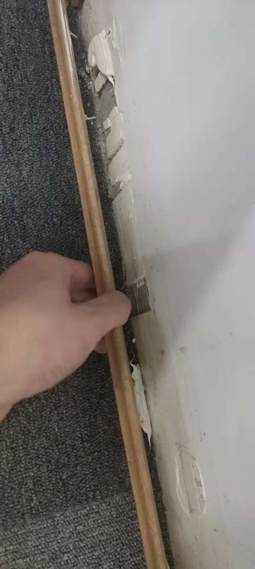 木质 踢脚线的 施工工艺 一般是_____