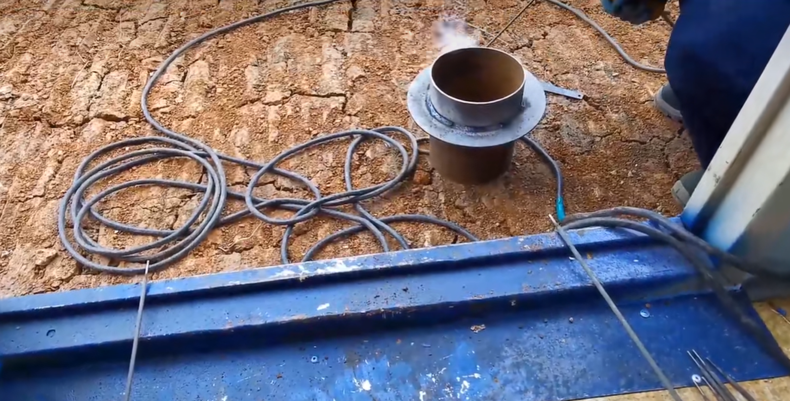 现场制作的 刚性防水套管  实物图 